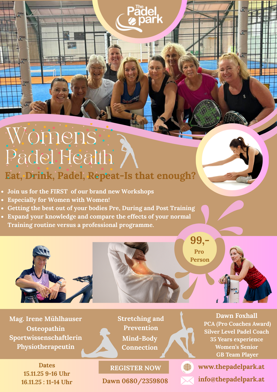 Damen Padel Gesundheitsworkshop!